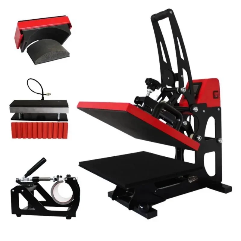 NEWMultifunctional heat transfer machine 4-in-1 heat transfer machine hat clothes hot stamping cup pen pattern equipment