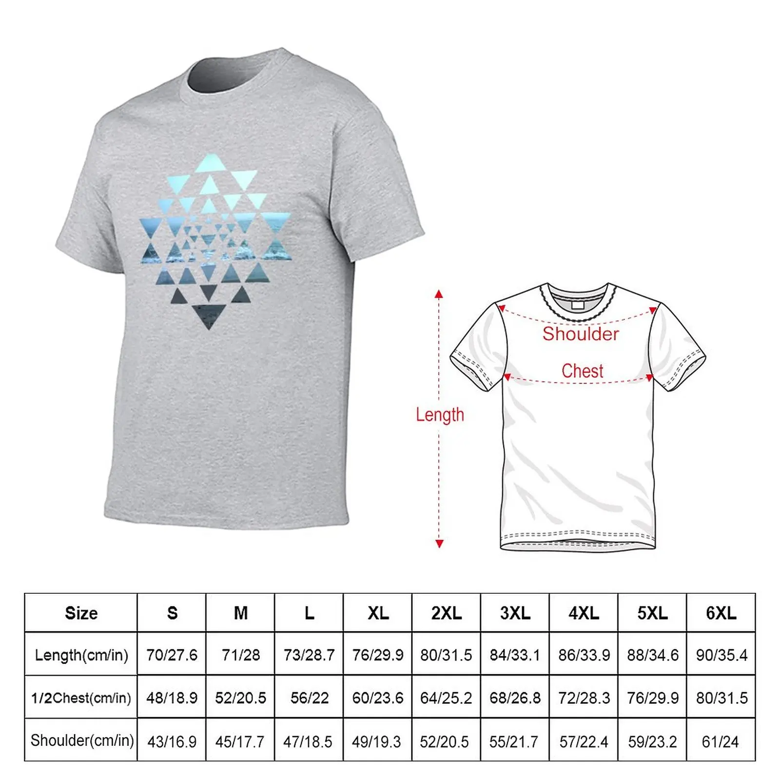 New Sri Yantra OceanView T-Shirt anime clothes Tee shirt graphic t shirts men workout shirt