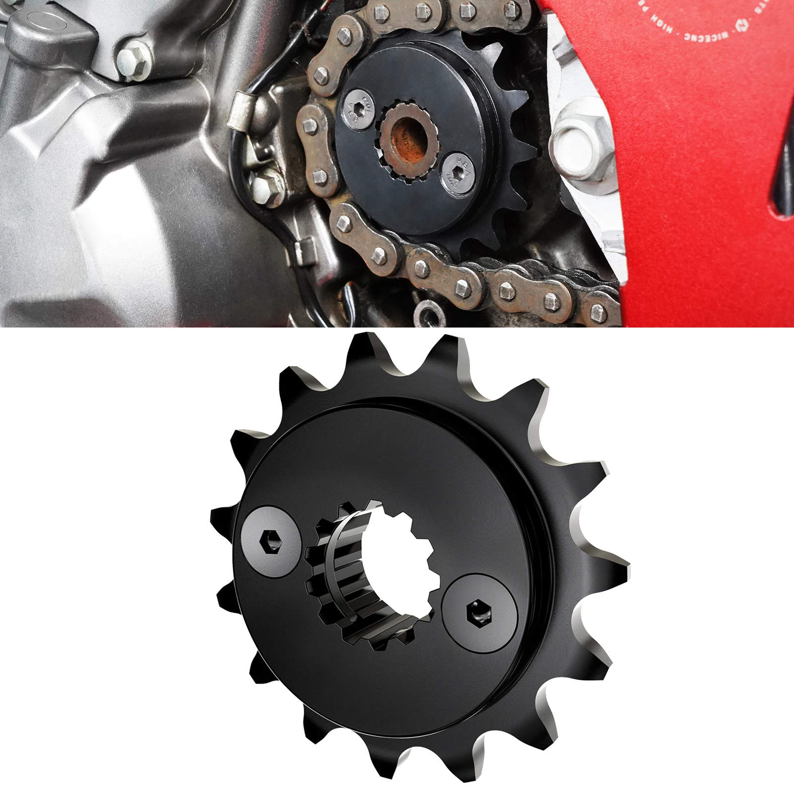 

For Honda 1993-2024 XR650L XR 650L 650 L Motorcycle SuperPinion 15T Front Sprocket 20CrMnTi Steel Alloy 2023 2022 2021 2020 2019