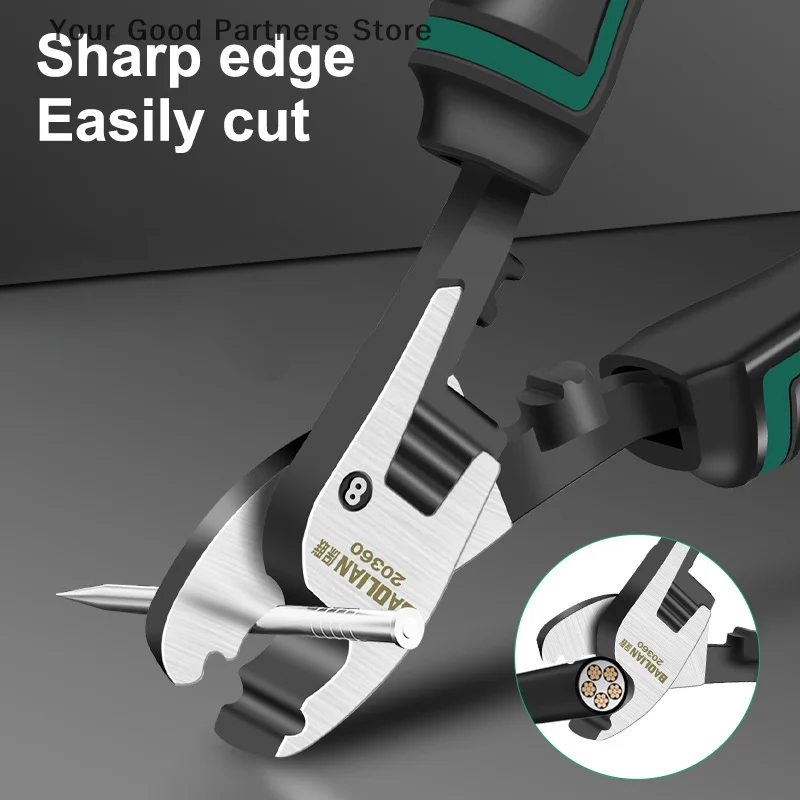 6-10inch Multifunctional Cable Cutter Manual Wire Cutting Pliers Wire Breaking Pliers Cutting Tool Industrial Grade Cable Cutter