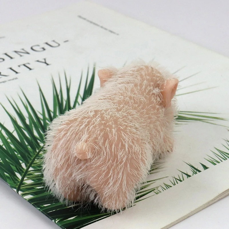 Realistic Mini Silicone Piggy Great Birthday Gift for Poultry Lover Display