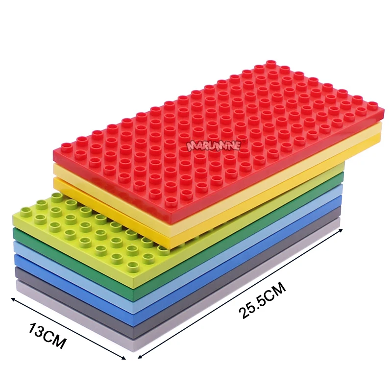 MARUMINE Gạch 8X16 Chấm Bi Cổ Điển Đế 4 Cái/lốc Trẻ Em Ý Tưởng Xây Dựng Phần Xây Dựng Đồ Chơi Giáo Dục Cho Trẻ Em