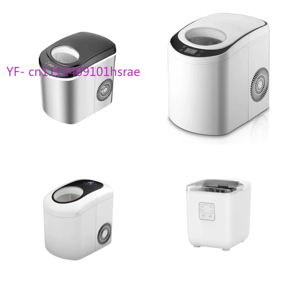 220V DBJ-12A Round Ice Cube Maker Household Commercial Mini Ice Making Machine for Milk Tea Shop Dormitory
