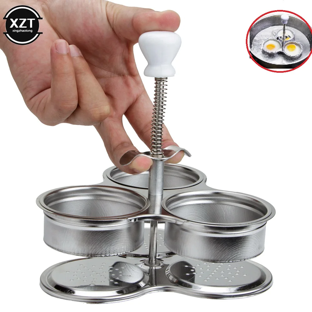 Creative Rvs Ei Stroper Verstelbare 3 Grid Stoomboot Eieren Ketel Multifunctionele Home Kitchen Gadgets Ei Vormgeven Fornuis