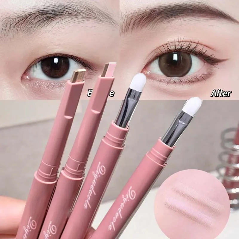 Brightening Aegyo Sal Pencil Waterproof Natural Dual-Color Lying Silkworm Under-Eye Highlighter Shadow Pen Contour Eye Makeup