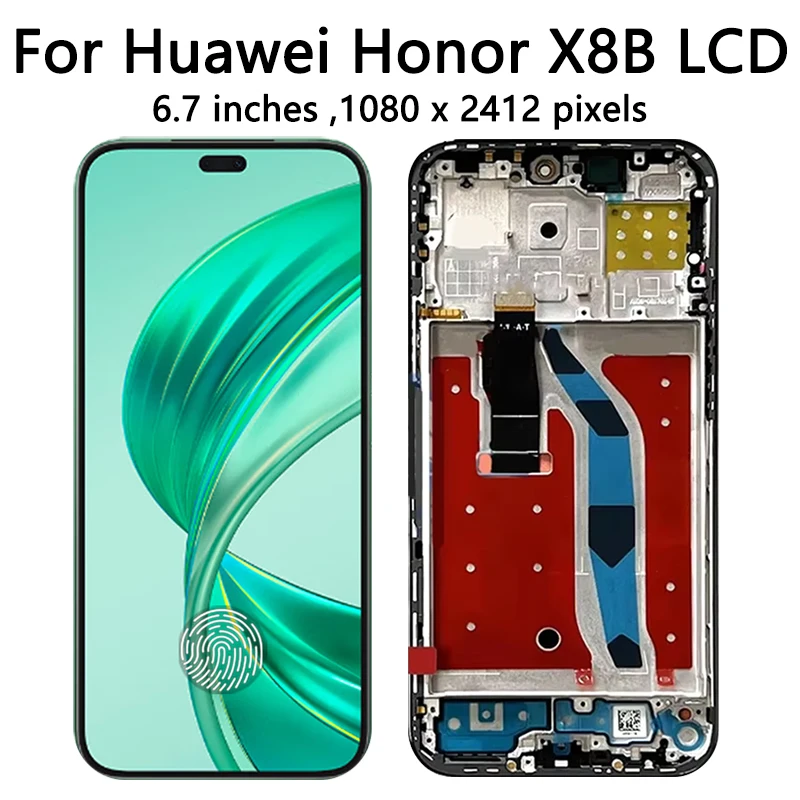 X7B X8B X9B Display Frame For Huawei Honor X7b X8b X9b LCD CLK-LX1 LLY-LX1 ALI-NX1 Display Screen Touch Digitizer Assembly