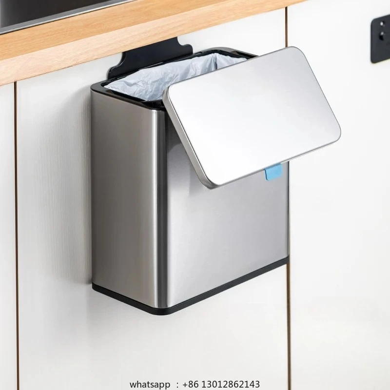 

Бытовая кухонная корзина для мусора из нержавеющей стали, подвесная классификация, столешница, настенный шкаф