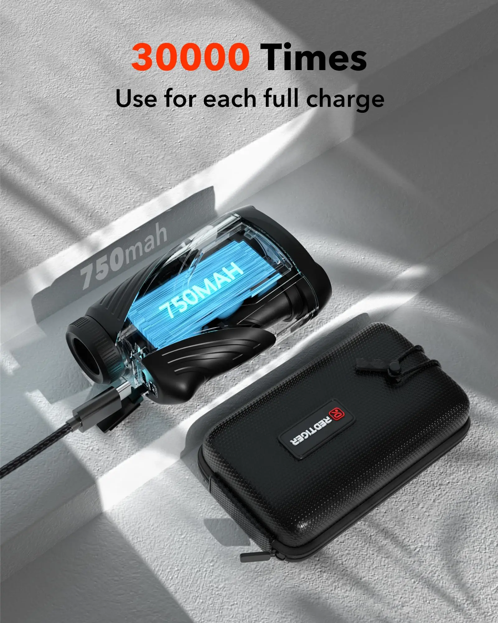 جهاز تحديد المدى للجولف REDTIGER C001 مع منحدر 1000 متر 1200 ياردة جهاز تحديد المدى بالليزر للجولف 7X تكبير مكتشف المدى القابل لإعادة الشحن