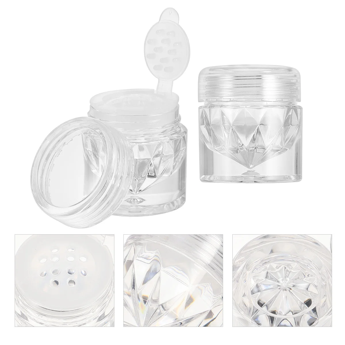 

10Pcs Storage Bottles Empty Container for Loose Powder and Concealer Sub Packaging Jar Reusable Travel-Friendly Case