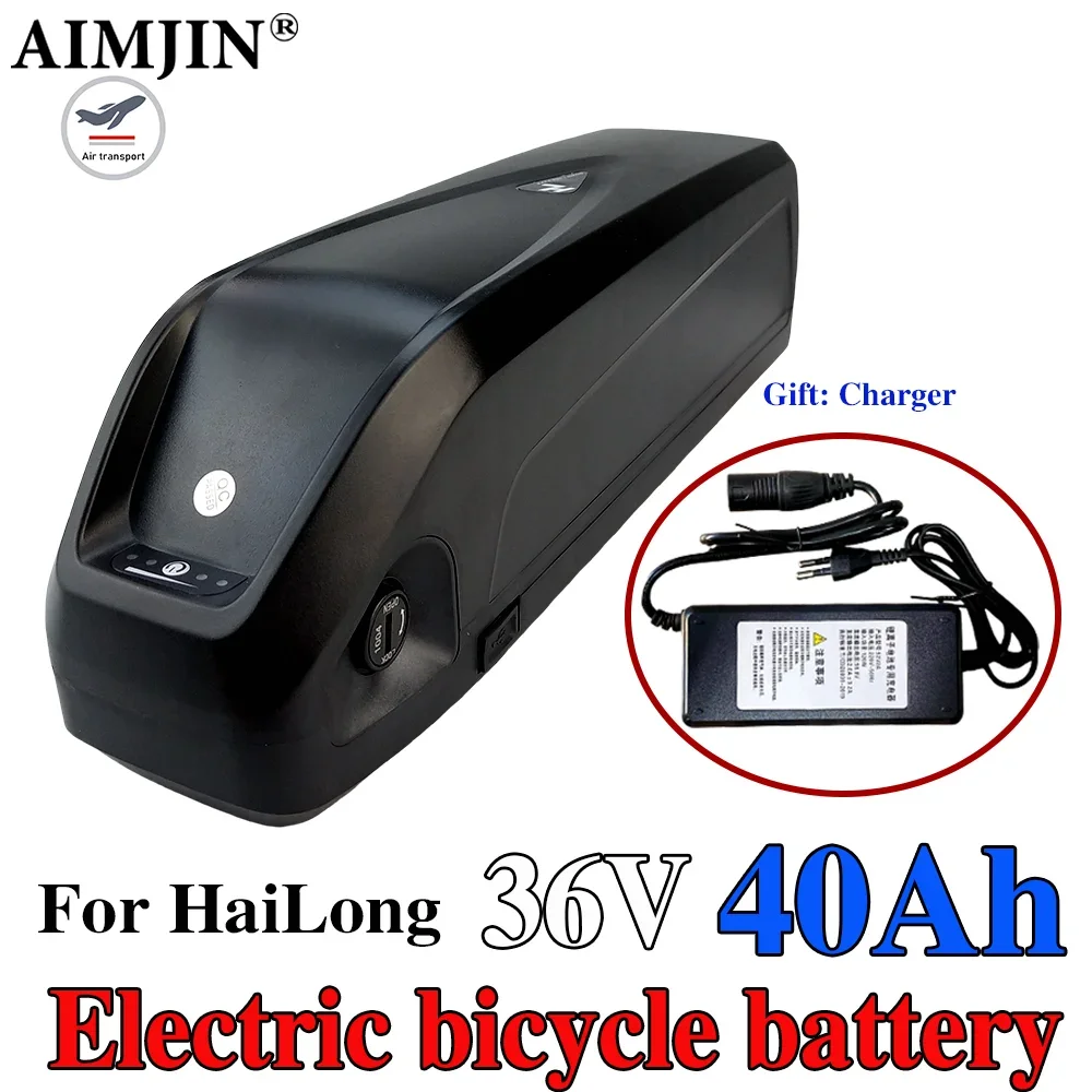 

36V 40AH e-bike Battery 36V Hailong Max 40A BMS 350W 500W 750W 1000W 1500W 21700 Cell BBS02 BBS03 BBSHD