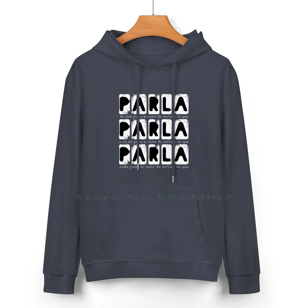 2021-Song Contest-Esc Fans-Parla Parla Parla Pure Cotton Hoodie Sweater 24 Colors 2021 Esc 2021 Song Contest Esc Netherlands