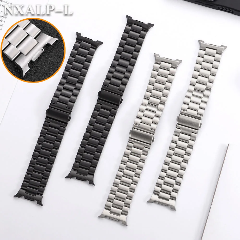 Massives Edelstahlarmband für Samsung Galaxy Watch 8 Classic 46 mm Metallarmband Correa für Samsung Watch 8 40 mm 44 mm Bänder