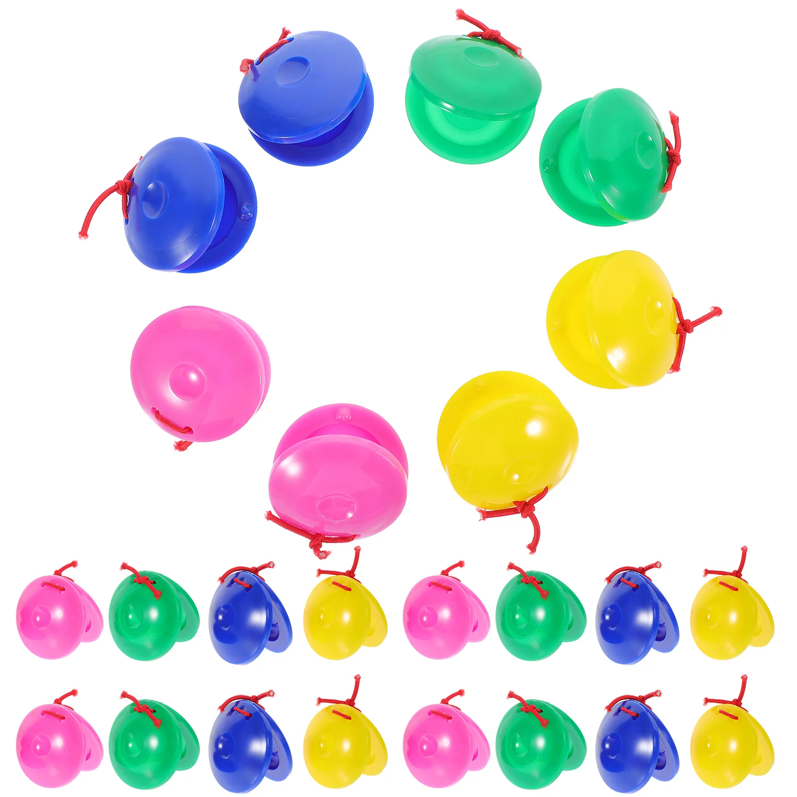 

24 Pcs Percussion Soundboard Castanet Instrument Handheld Castanets Clapper Party Favors Kids for Small Child