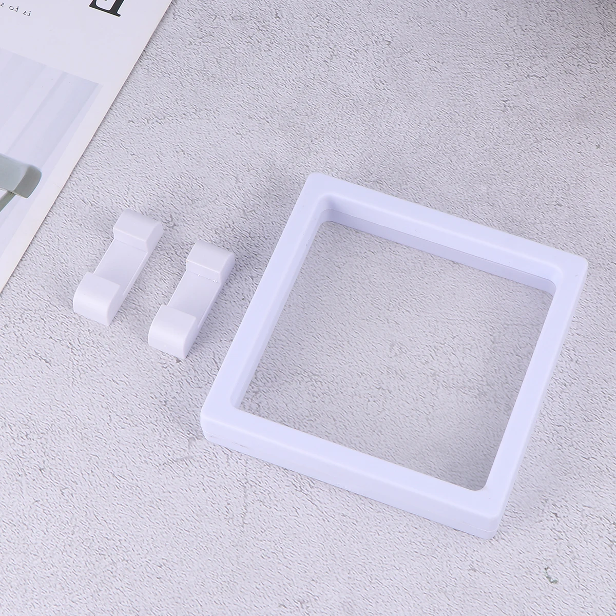 

Clear Display Frames Floating Holder Jewelry Box Set Pe Storage Case For Collectibles Medals Poker Chips Specimens Organizer