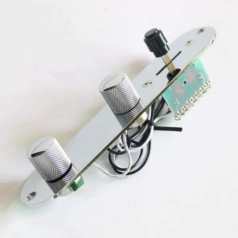 

Wired TL Guitar Control Plate Assembly Prewired with Knobs and 3 Way Switch for Custom TL Kits