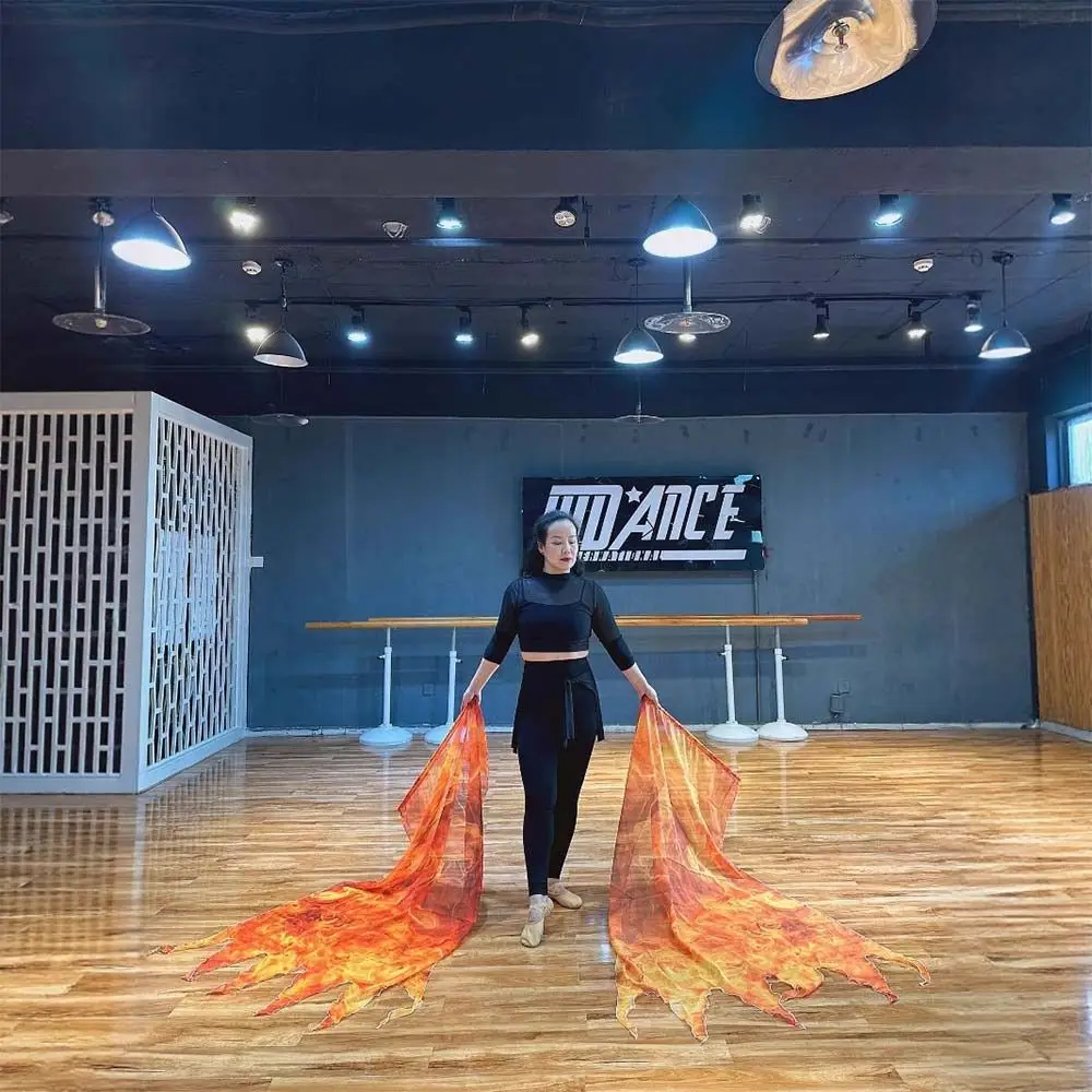 with Telescopic Sticks Belly Dance Accessories Props Multicolor Scalable Rods Colorful Scarves Flag Lightweight