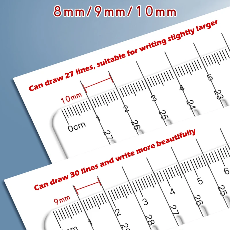 Transparent Calligraphy Stencil And Ruler Template Writing Straight Line Clear Ruler Writing Tool Geometry Template Address