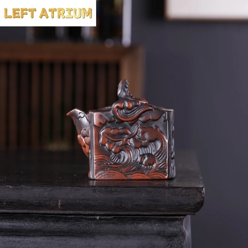 theiere-vintage-en-ceramique-sculptee-a-la-main-motif-poisson-en-poterie-violette-theiere-kung-fu-theiere-simple-theiere-pu'er-ceremonie-du-the