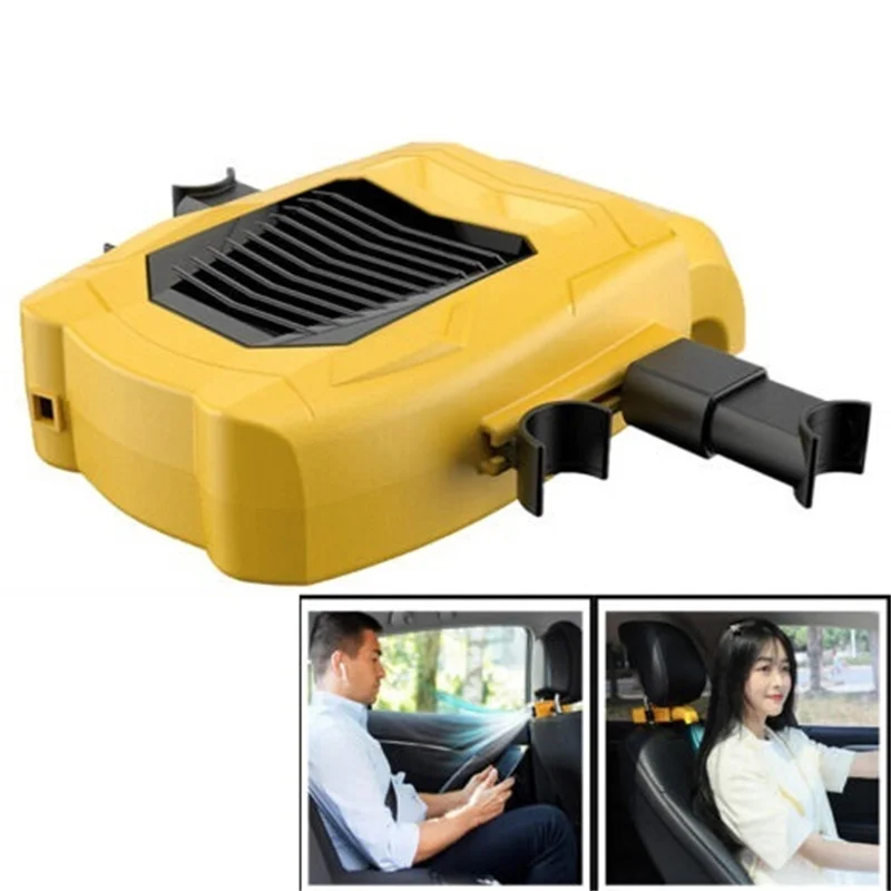 USB Car Back Seat Cooling Fan Portable Car Seating Fan 3 Speed Adjustable BackSeating ventilation sheet Fan Rechargeable Air Fan