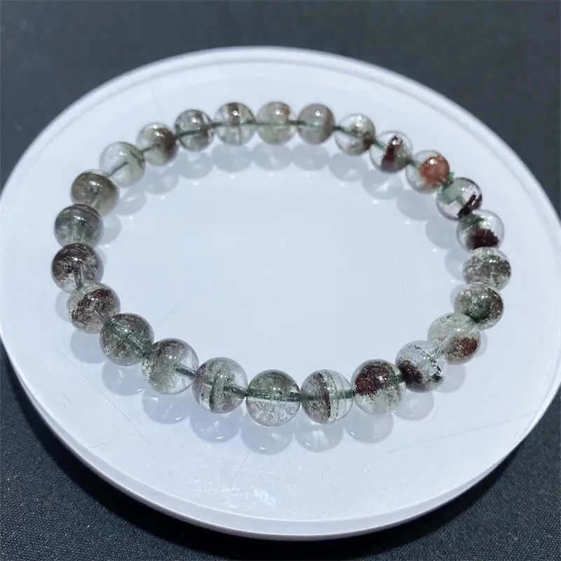 

Натуральный цветной садовый кварцевый браслет из бисера, модный персонализированный мужской и женский праздничный изысканный рождественский подарок, 1 шт., 6/8/10 мм