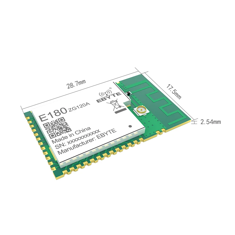 ZigBee 3.0 EFR32MG1B Module 20dBm IO Port 2.4GHz Wireless Transceiver cojxu E180-ZG120A PCB IPEX 32-bit ARM Cortex -M4 PA