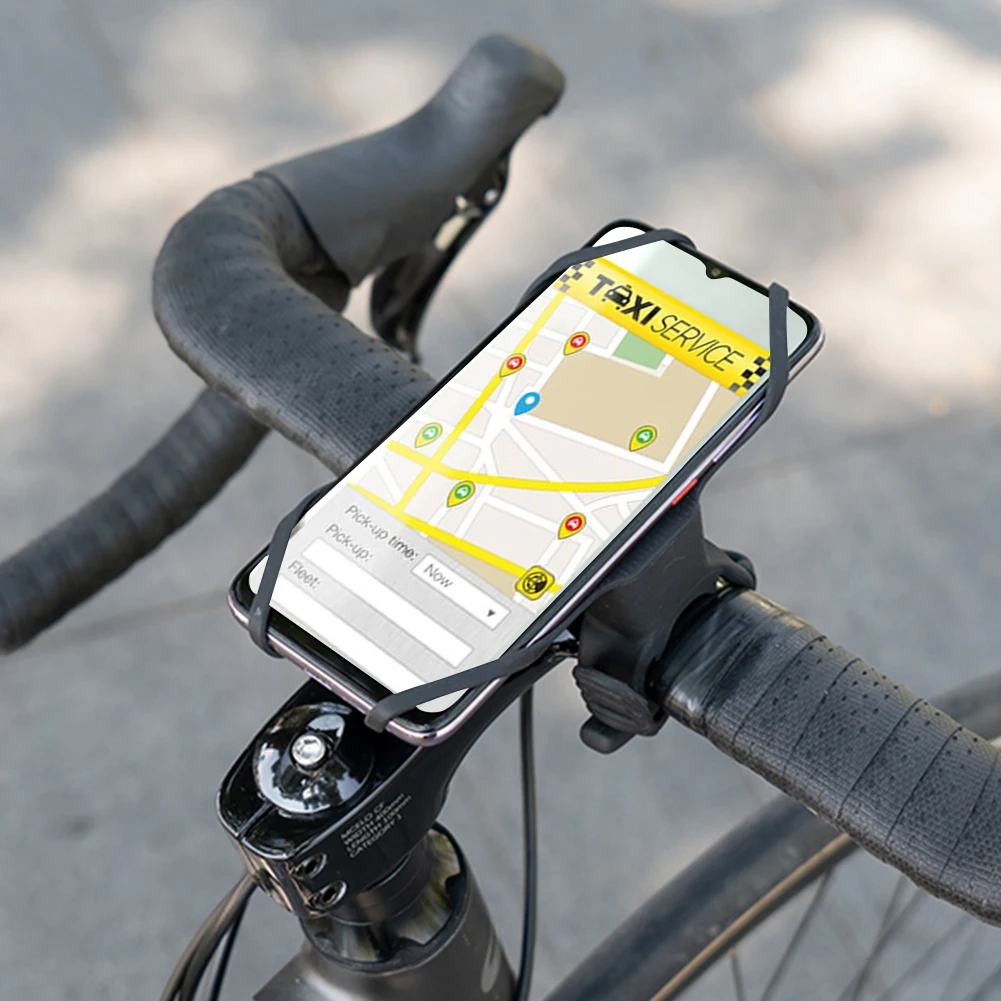 

Силиконовый держатель для телефона на велосипеде, универсальный велосипедный навигационный кронштейн для телефона, поддержка мобильного телефона для велосипеда, мотоцикла, скутера, квадроцикла