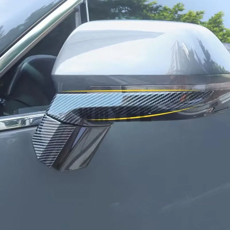 Car Style Rear View Mirror Rain Eyebrow Cover Side Frame Trim Strip Accessories Sticker For Leading ideal LiXiang Li One