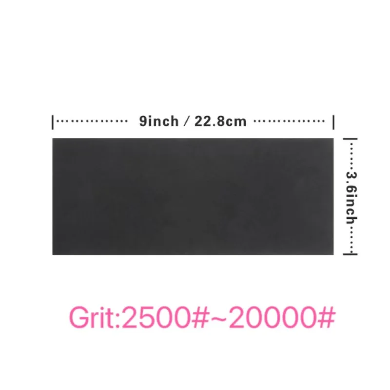 

9x3.6 Inch Silicon Carbide Sandpaper 2500-20000# - Multi-Surface Dry/Wet Polishing for Marble, Wood, Wall, Automotive & DIY