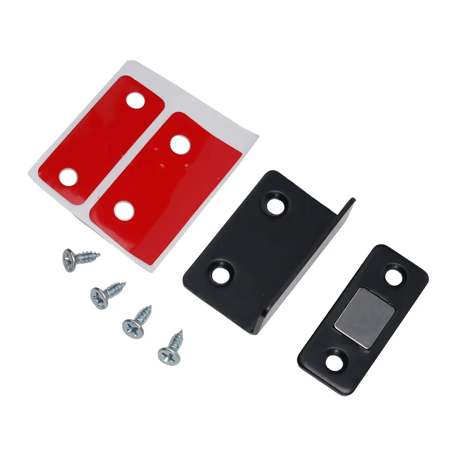 Brand New High Quality Latch Self-adhesive 1Pcs Steel Catch Closer Cupboard For Door L Type L-shaped No Punching