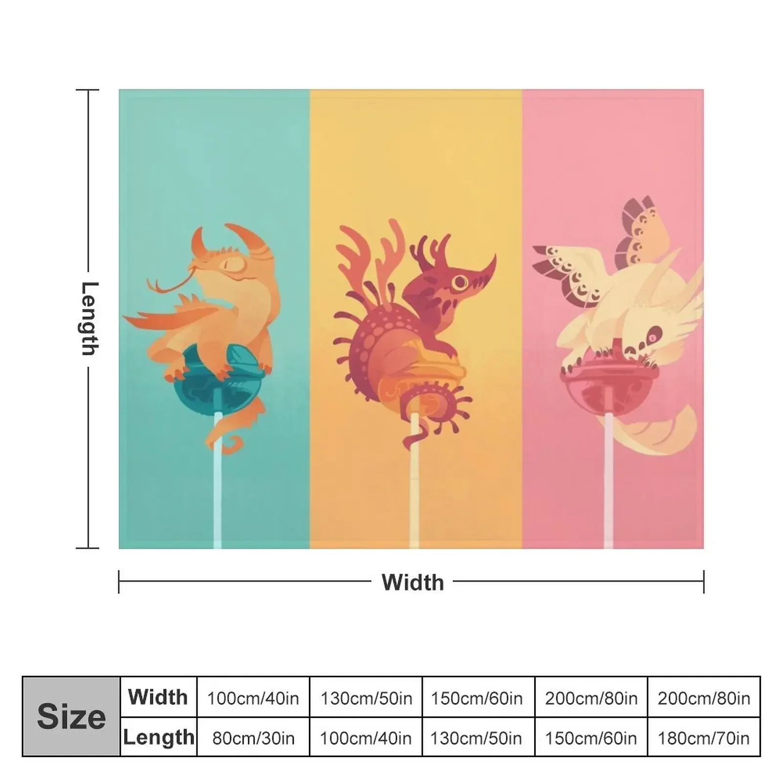 Dragonpops assorted pack Throw Blanket Designers valentine gift ideas funny gift Blankets