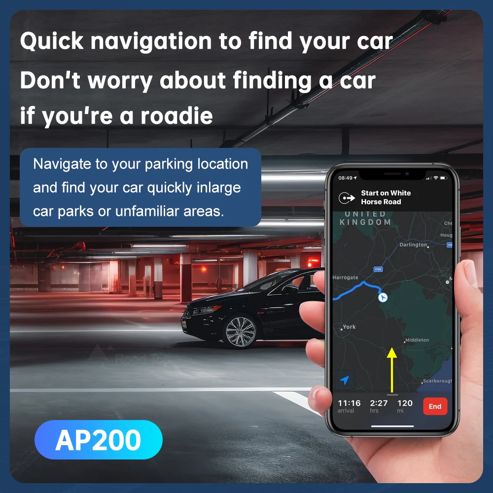 AP200 Universal Gps tracker For Auto Car OBD Charger Cigarette Lighter USB Type-C GPS Locator Find My official App