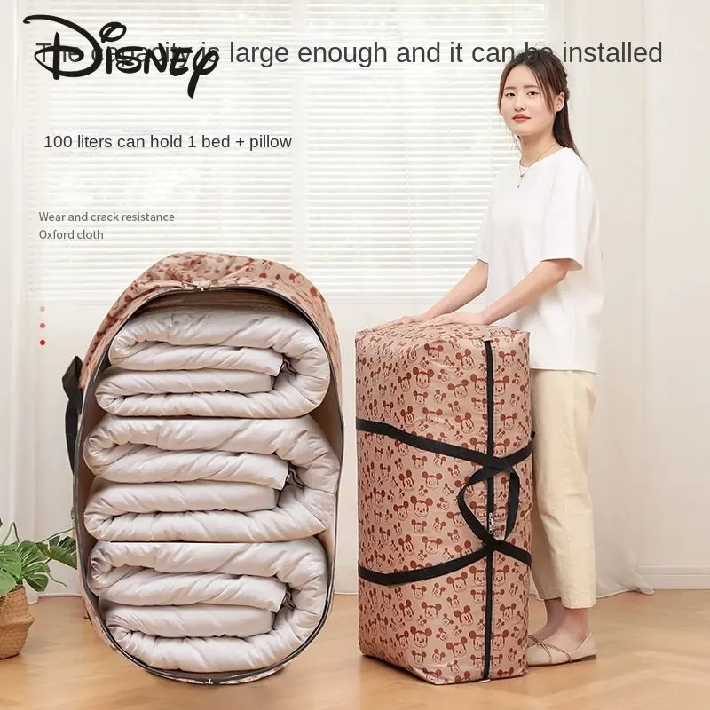 Disney Mickey 2023 New Fashion Travel Bag Cartoon Large Capacity Household Goods Packaging Bag High Quality Hand Luggage Bag