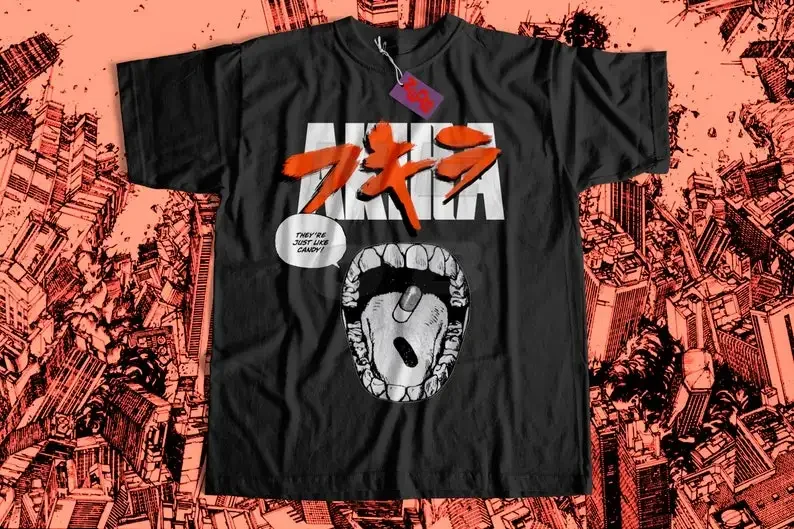 Akira shirt, anime shirt, japanese streetwear