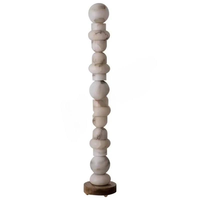 

Modern art design alabaster totem floor lamp creative decoration living room bedroom floor lamp