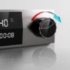 Chrom-Wandmontage-Decke, thermostatisches Regenduschsystem, LED-Anzeige, 3 Sprühmodi, Messing, Verbrühschutz, einfach zu installierende Dusche 4