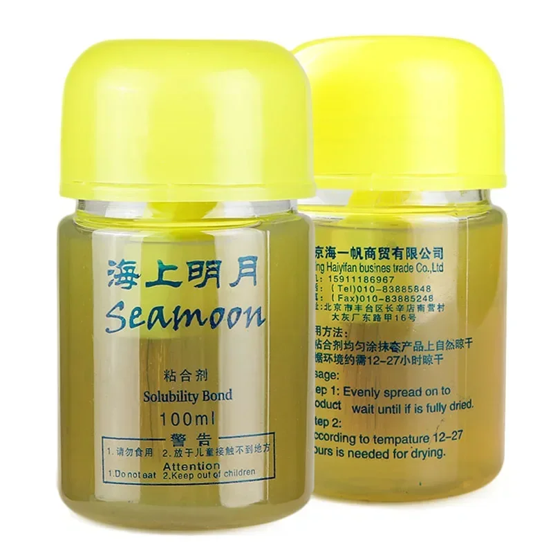 Haifu Sea Moon Table Tennis Performance Booster National Yellow Black White Ping Pong Solubility Bond Oil VOC Tune 120ml