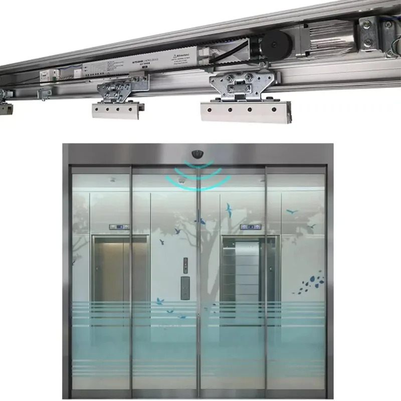 Glass Sliding Door Opener 120kg DC 24V Motor in Automatic Door Operator
