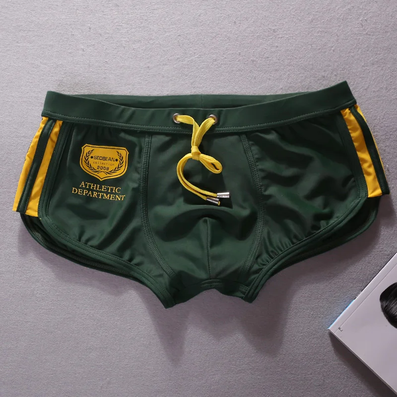 SEOBEAN Men\'s Sexy Boxer Briefs Swimwear Breathable Shorts Comfortable Underwear for Men