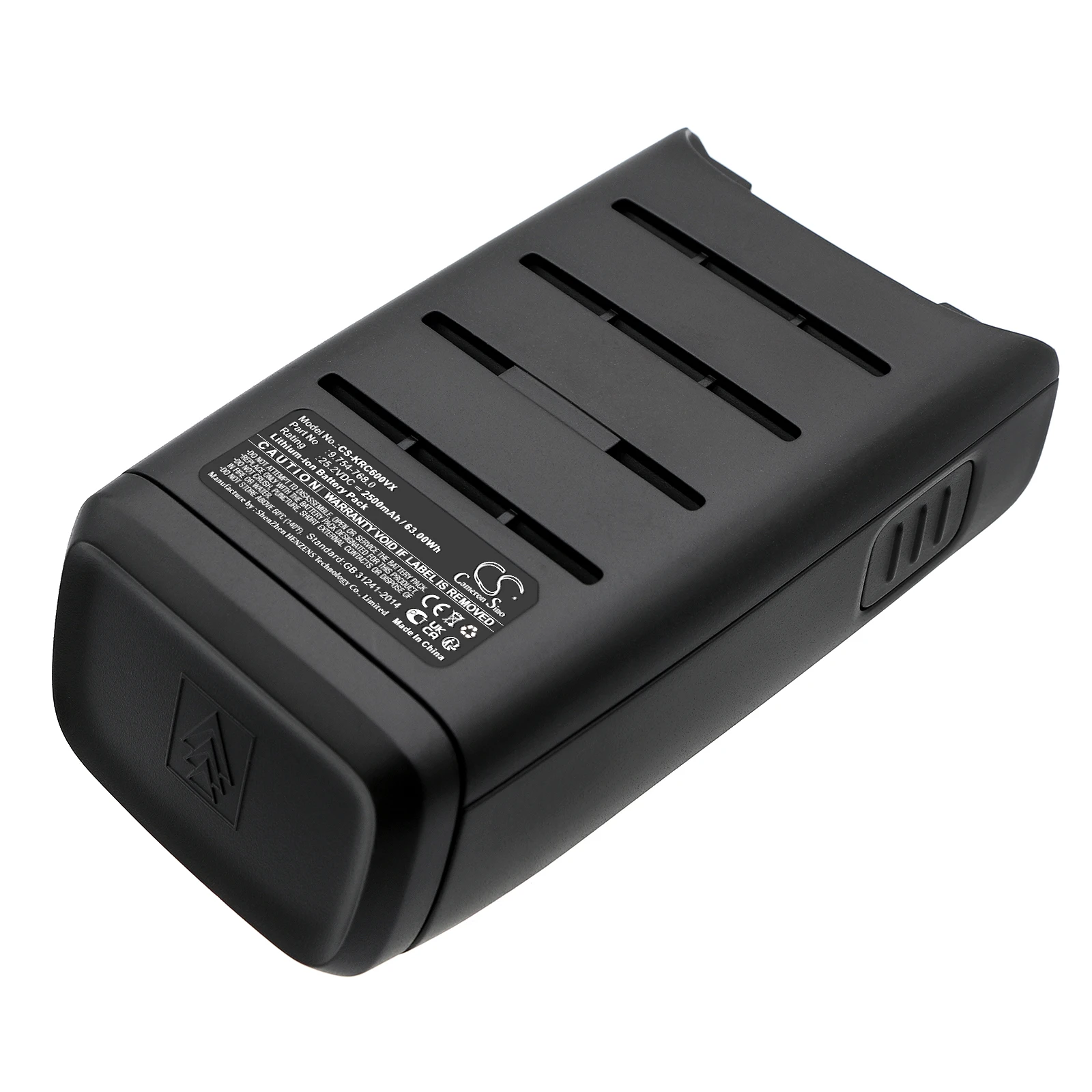 

CS Replacement Battery for Karcher VC 6 Cordless ourFamily,VC 6 Cordless Premium ourFamily PN:9.754-768.0 2500mAh / 63Wh