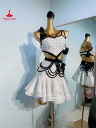 Latin Dance Performance Dress for Women Customsized Rumba Chacha Tango Competiton Professional Costume Skirt Child Latin Dresses