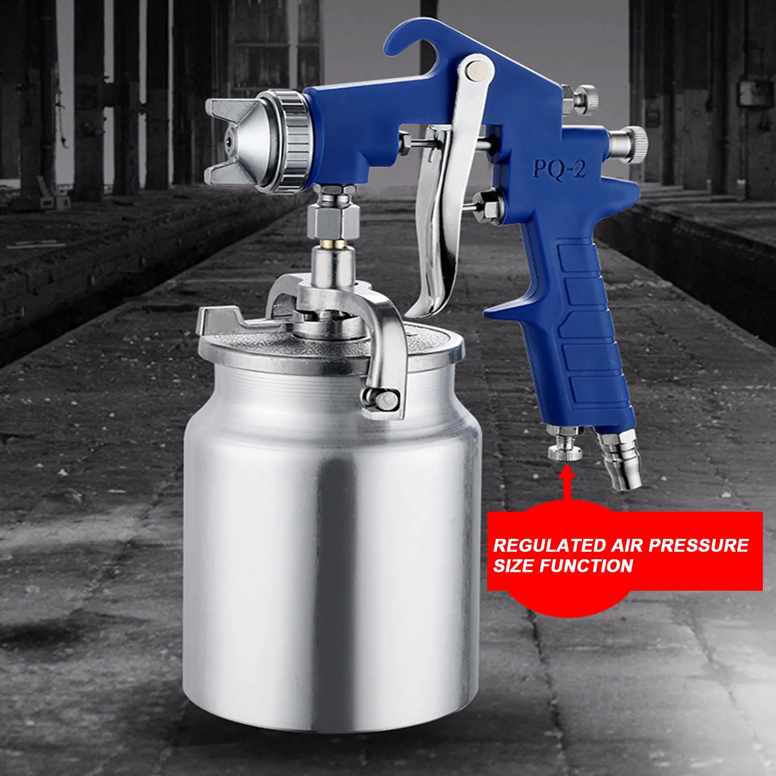 Imagem -02 - Anti-ferrugem Pintura Pistola Pulverizador Pneumático Pode Pode Carro Cola Alta Atomização Profissional