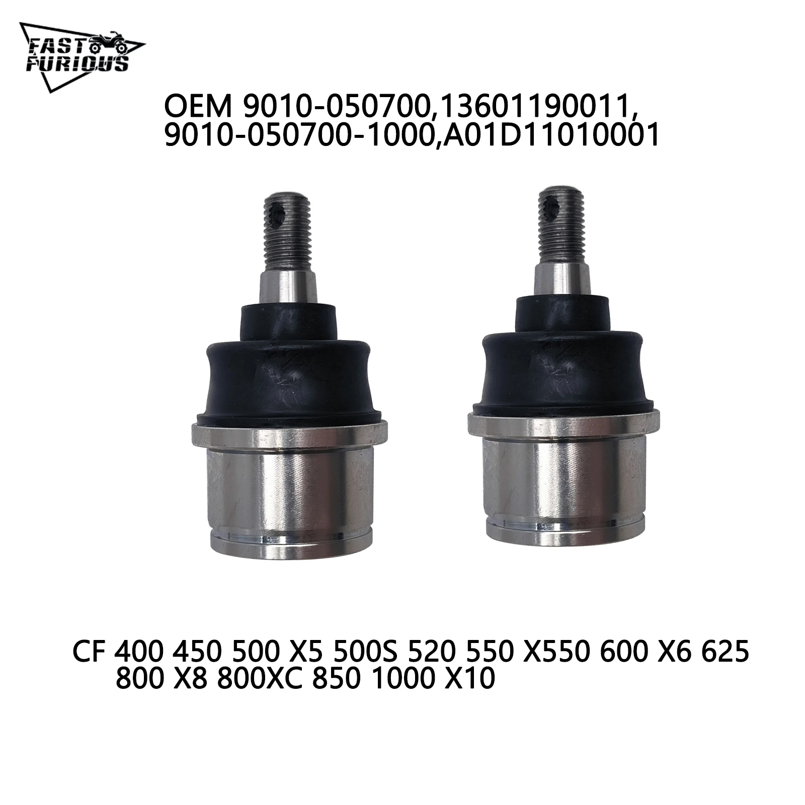 2PCS Original Ball Pin for CF 400 450 500 X5 500S 520 550 X550 600 X6  Touring 800 X8 800XC 850 1000 X10 9010-050700 9010-050800