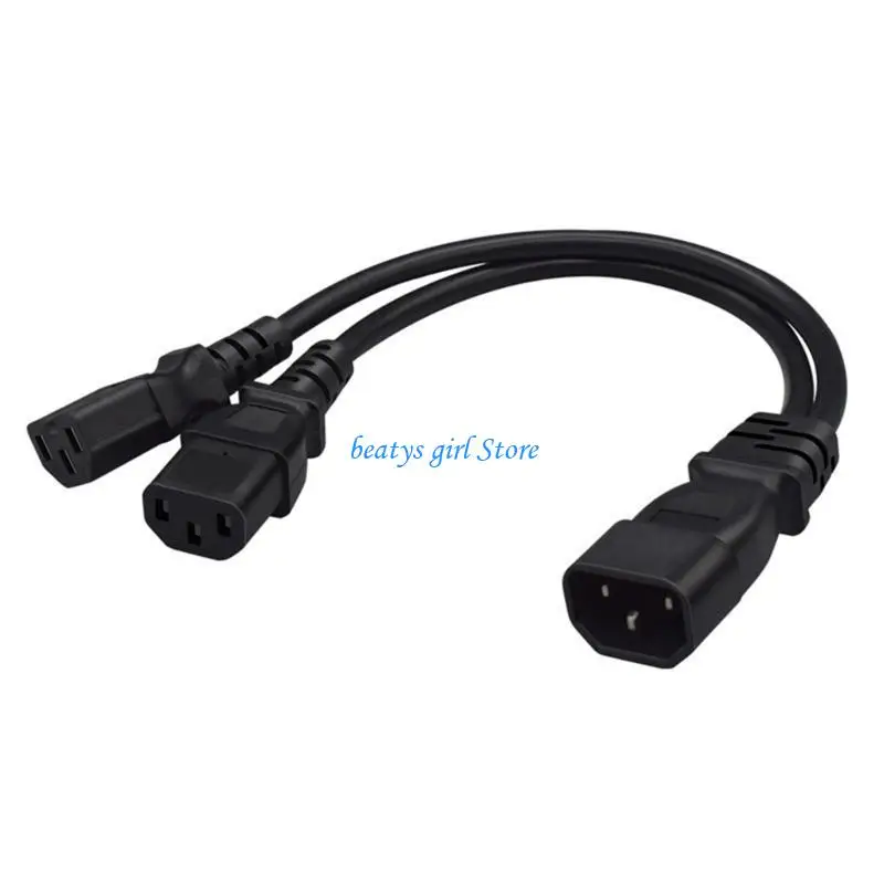 

C7AB Power Distribution Splitter C14 to C13/C15 PVC Adapter C14 TO C13+C15 Y Splitter