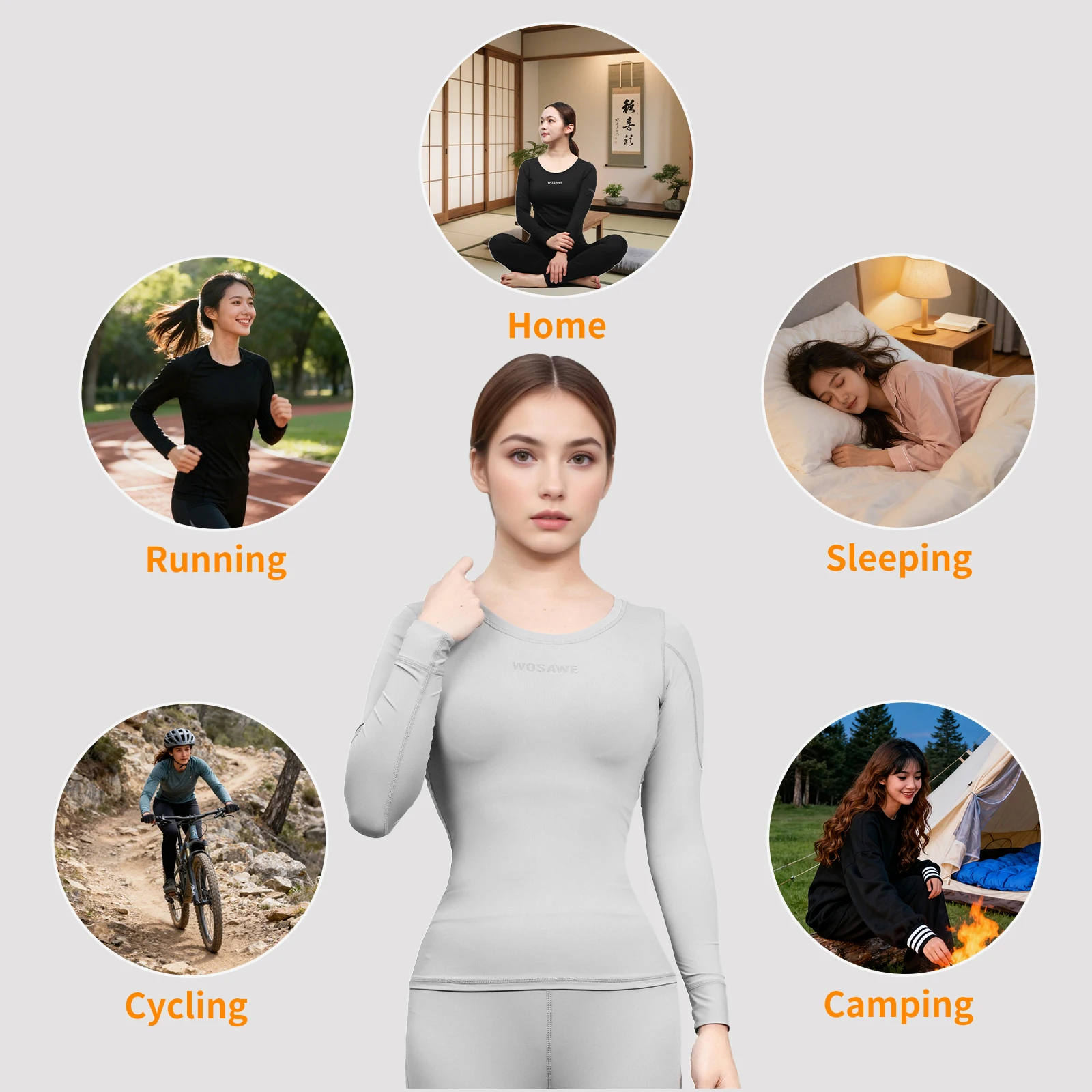 WOSAWE ชุดชั้นในปั่นจักรยานสำห - Compression Long Pant บทวิจารณ์และราคา