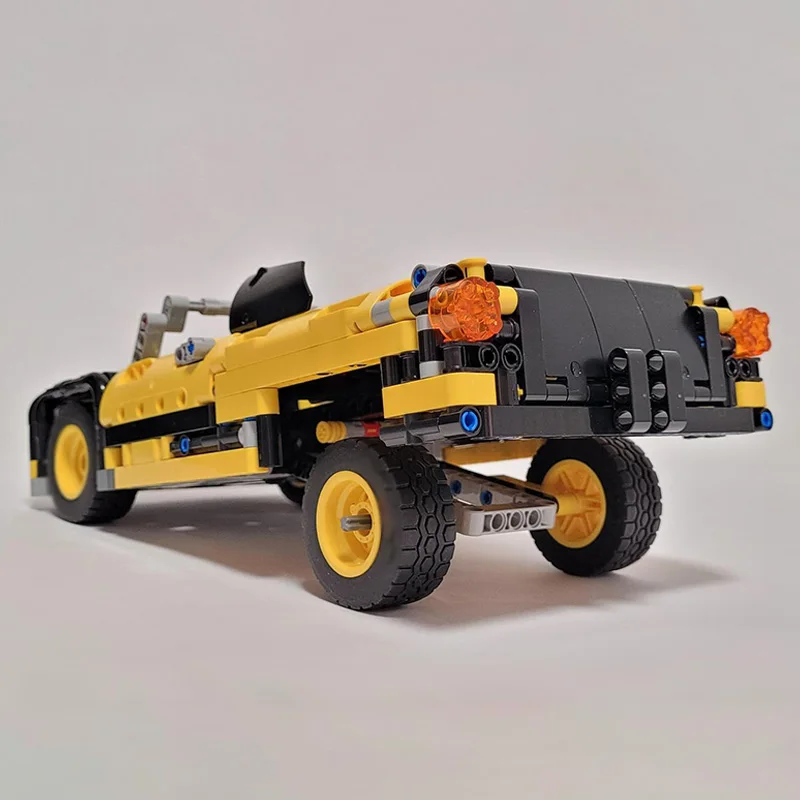 Modelo de carro de corrida de velocidade moc tijolos de construção americano lowrider modificado carro tecnologia modular crianças presentes do feriado montar brinquedo