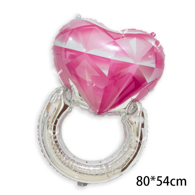 Diamond Ring Foil Balloon I Do Love Bride and Groom Wedding Decoration Valentine\'s Day Anniversary Birthday Party Balloons