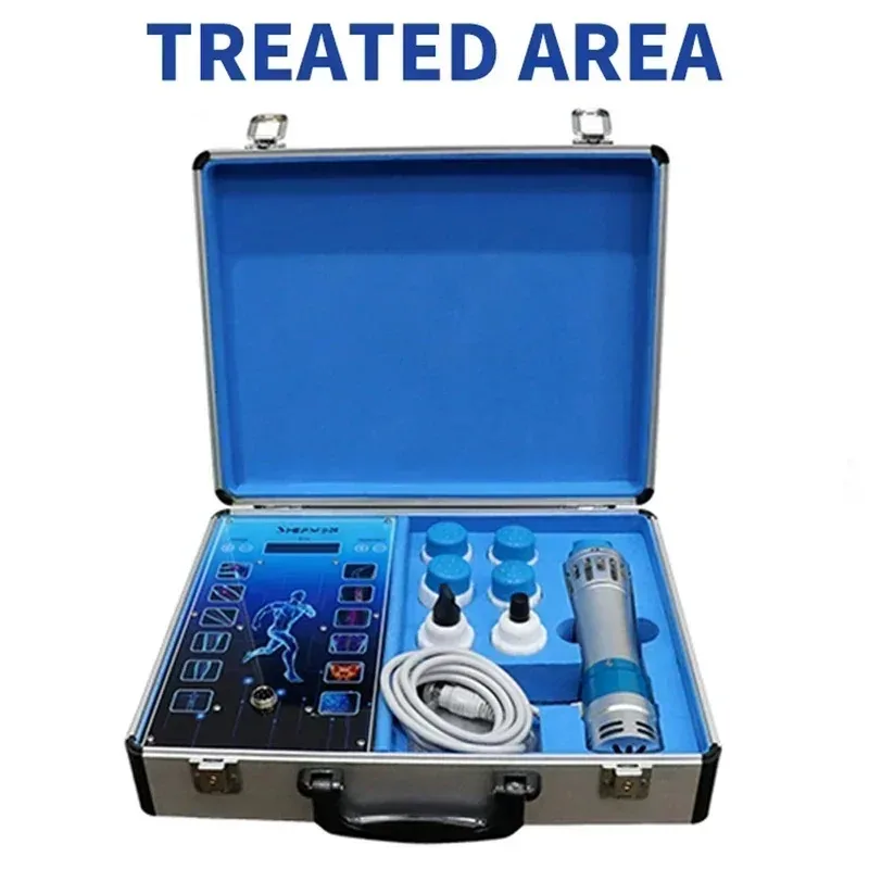 Muscle Massager Shockwave Therapy Machine With 7 Heads ED Treatment Pain Relief Lattice Ballistic Shock Wave Physiotherapy Tool