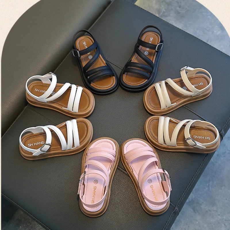 

Zapatos de niña сандалии для девочек, новые летние детские сандалии, противоскользящая обувь для девочек, модная детская обувь, универсальная пляжная обувь для девочек