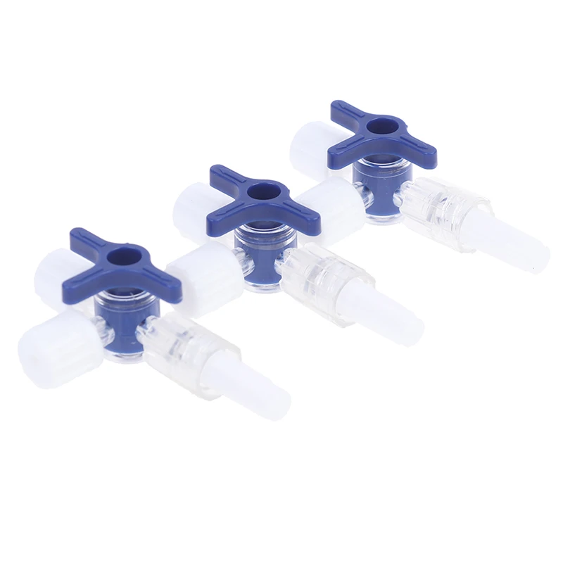 

5pcs Plastic Three Way Stop Cock For Clinical Hospital Luer Lock Adapter 3 Way Stopcock Flexiable T-Connector Extension Tube