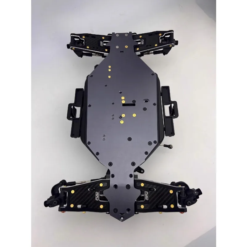 Coches Rc, aleación de aluminio 7075, Material, brazo oscilante de suspensión inferior delantera y trasera para KM 1/7 C3, accesorios de actualización de coche de Rally